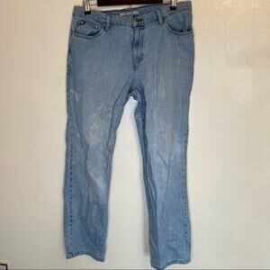 Light Blue Women's Straight Leg Jeans